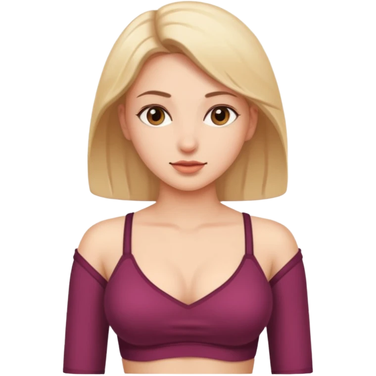  poitrine nombril femme  emoji