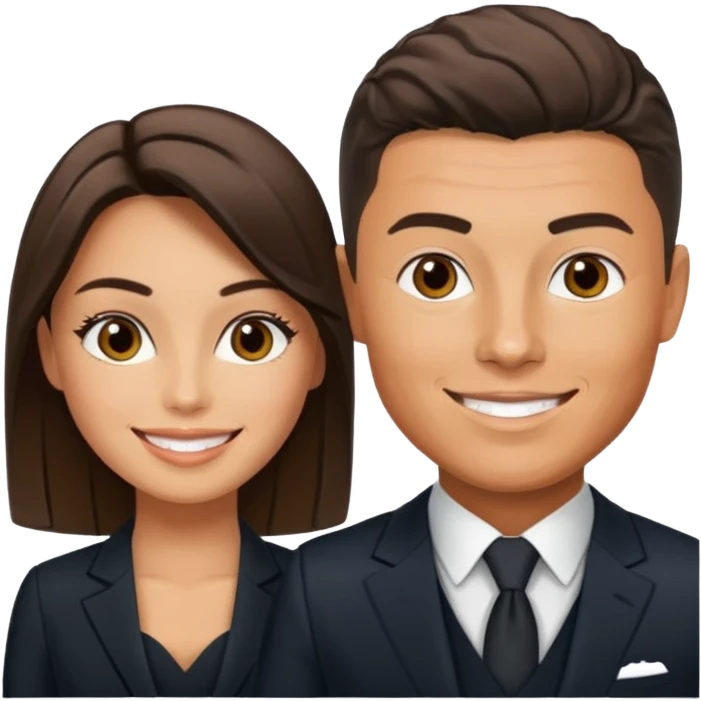 Ronaldo with georgina emoji