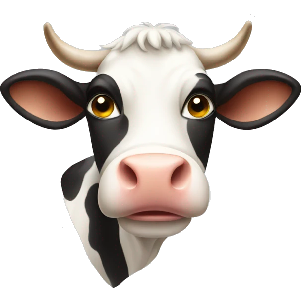 A cow emoji