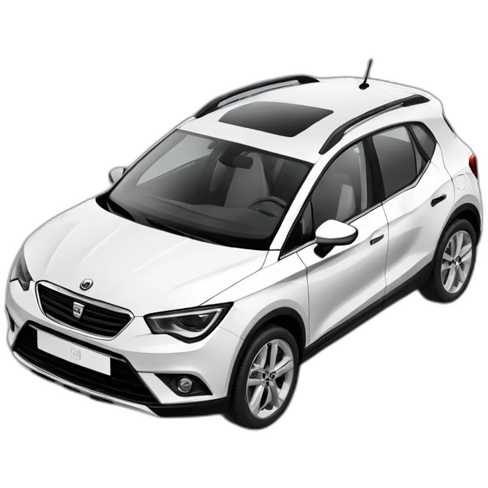Comic drawing of new black and white seat Arona emoji