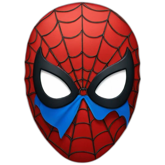 Spiderman with batman mask emoji