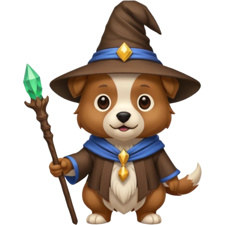 Dog wizard emoji