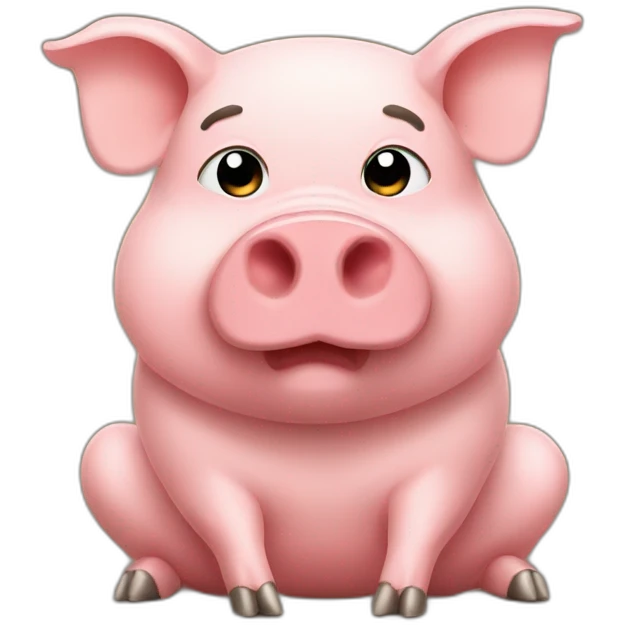 Pig with muscles emoji
