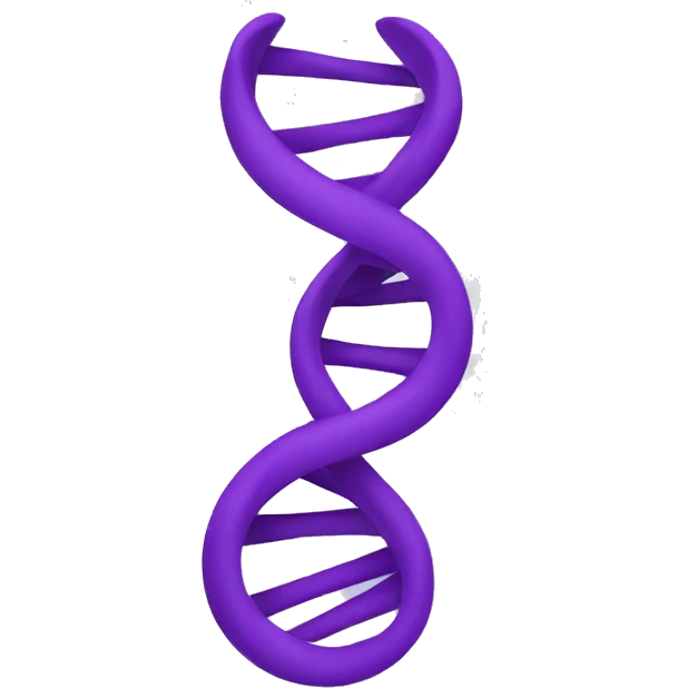 Purple double helix emoji