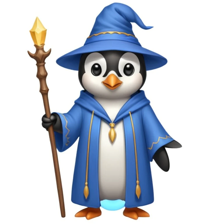 Penguin Wizard emoji