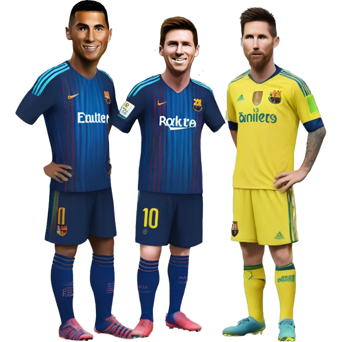 Ronaldo and Messi emoji