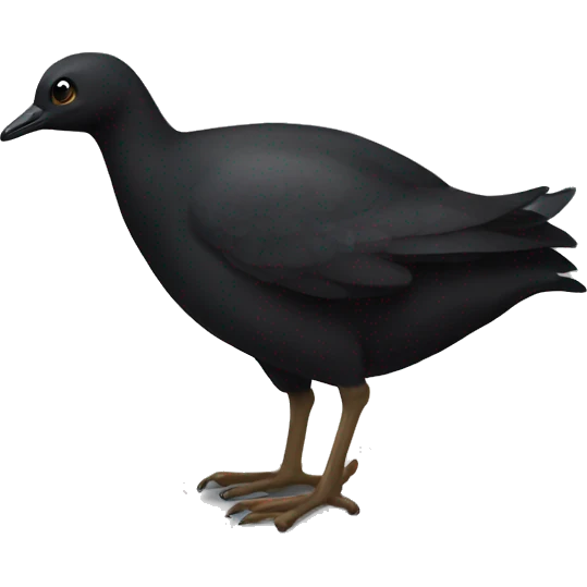 Tiny black teuck emoji