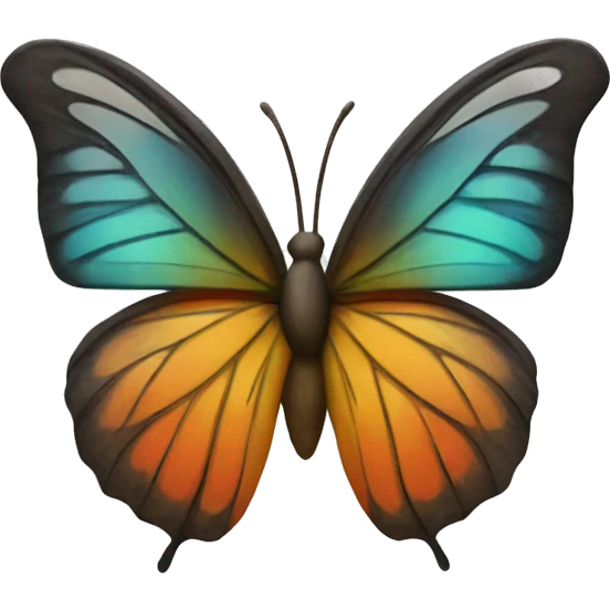 Apple with butterfly wings  emoji