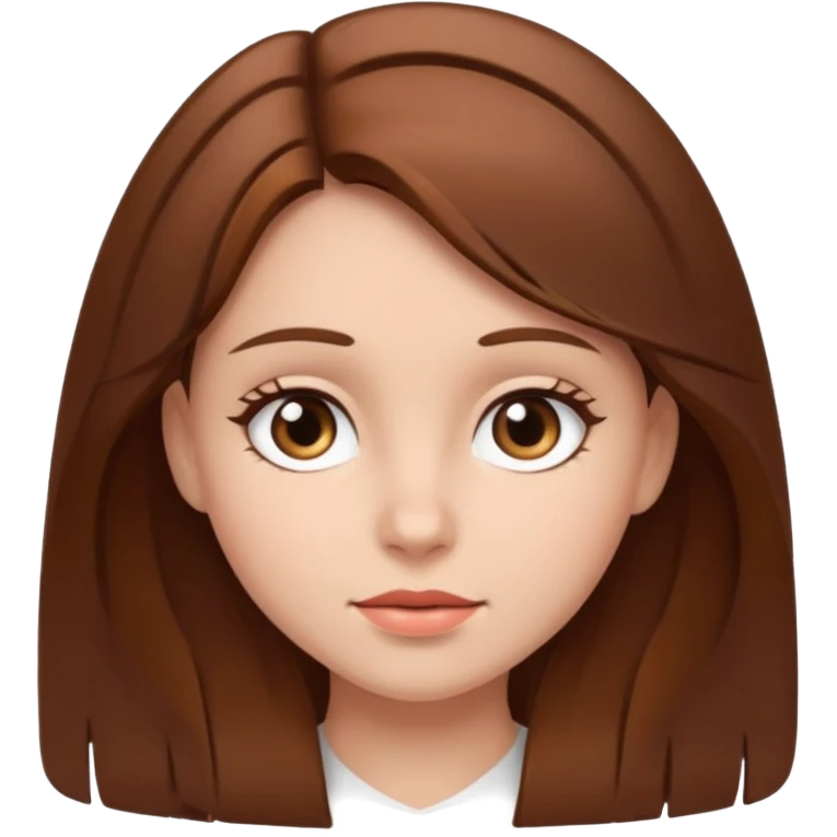 Girl with brown hair  emoji