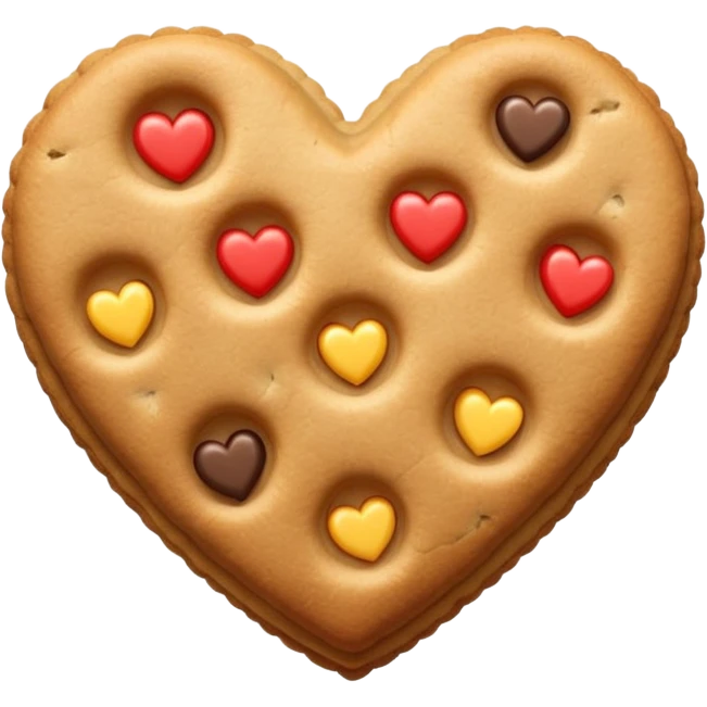 cookie heart emoji