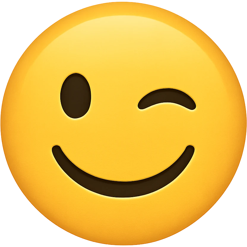 winking face emoji emoji