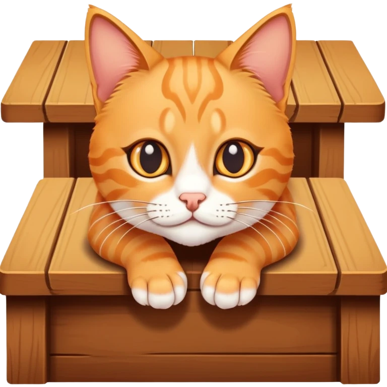 A kitty cat named Sonny crawling under a table emoji