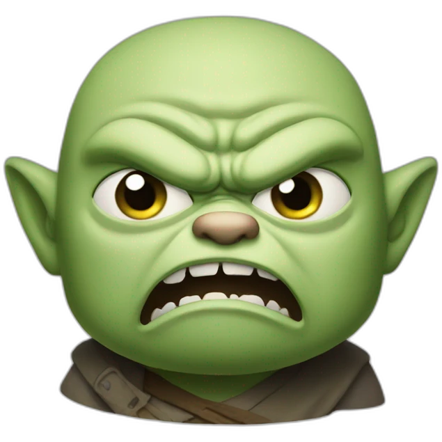 Angry Grogu emoji