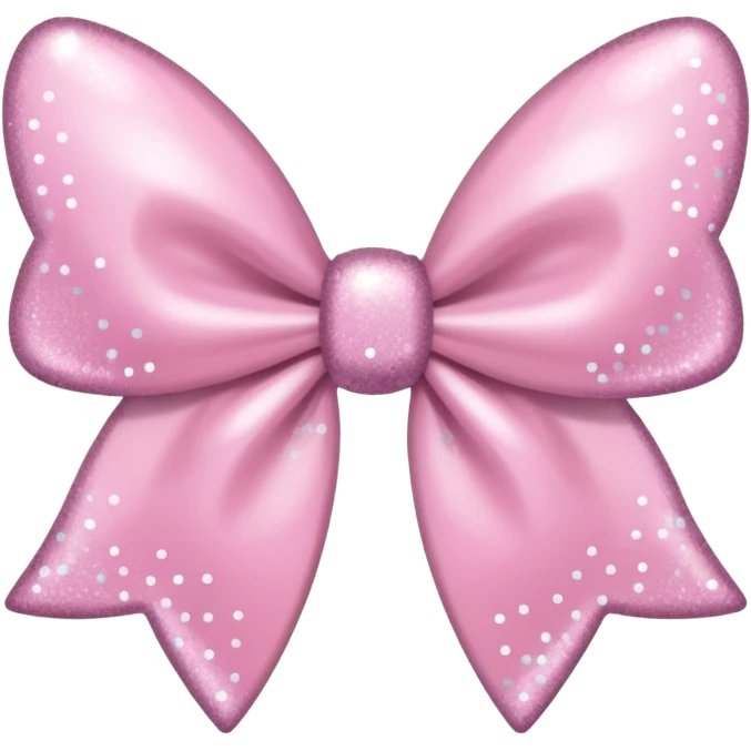 super pale pink bow confetti but the paper confetti are the pale pink bows all spread out with white tiny glitter emoji