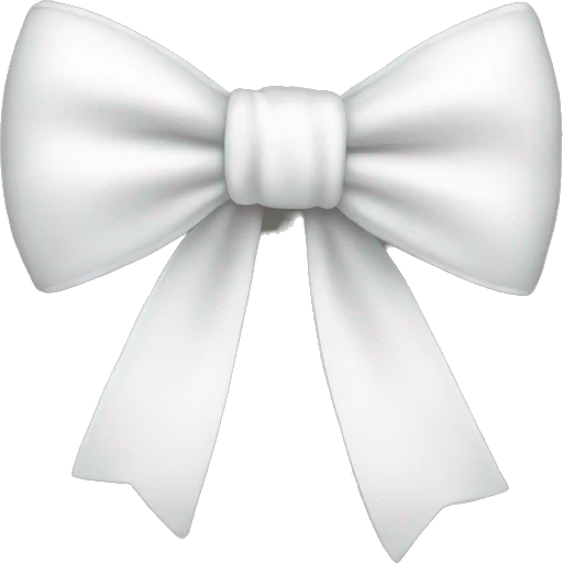 white bow emoji