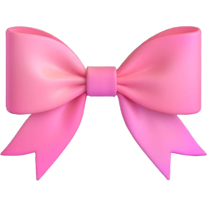pink bow with gothic effect, pastel pink to black gradient,, remove background emoji