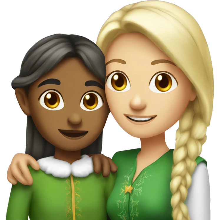 Mum with an elf emoji