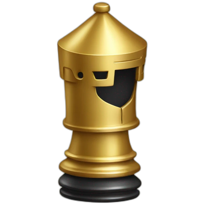golden knight chess piece emoji