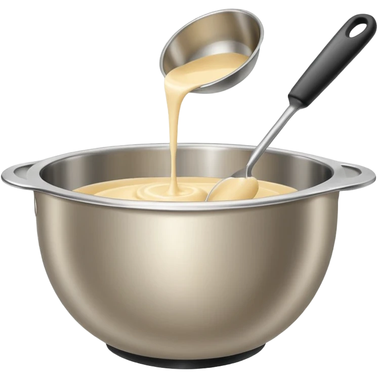 mixing bowl and baking preparation emoji