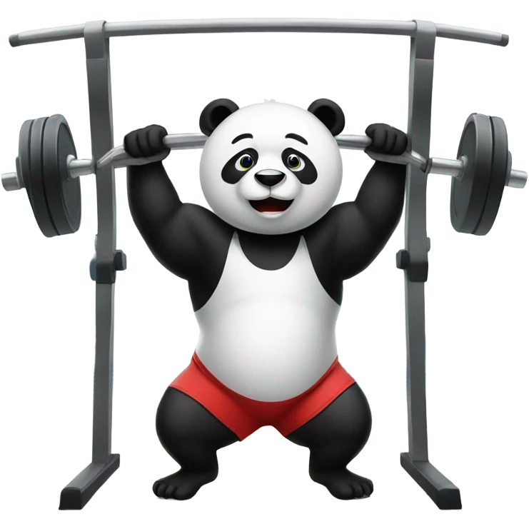 Panda in the gym emoji