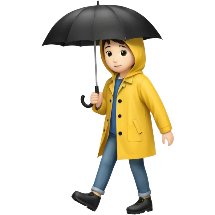 walking in the rain emoji