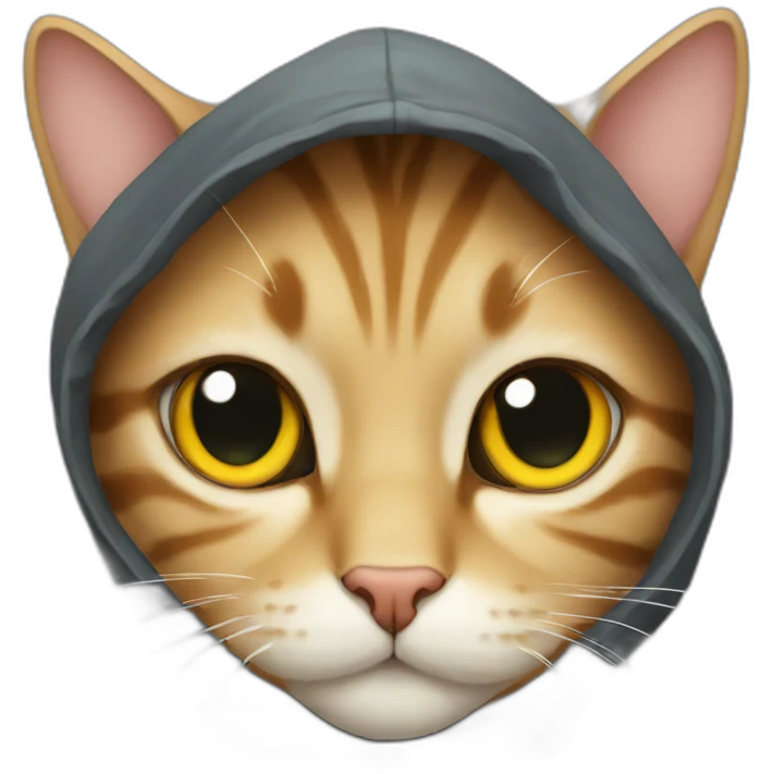 cat with hood emoji