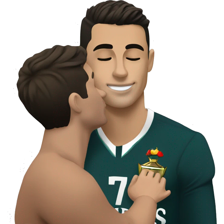 Cristiano ronaldo tirando un beso emoji
