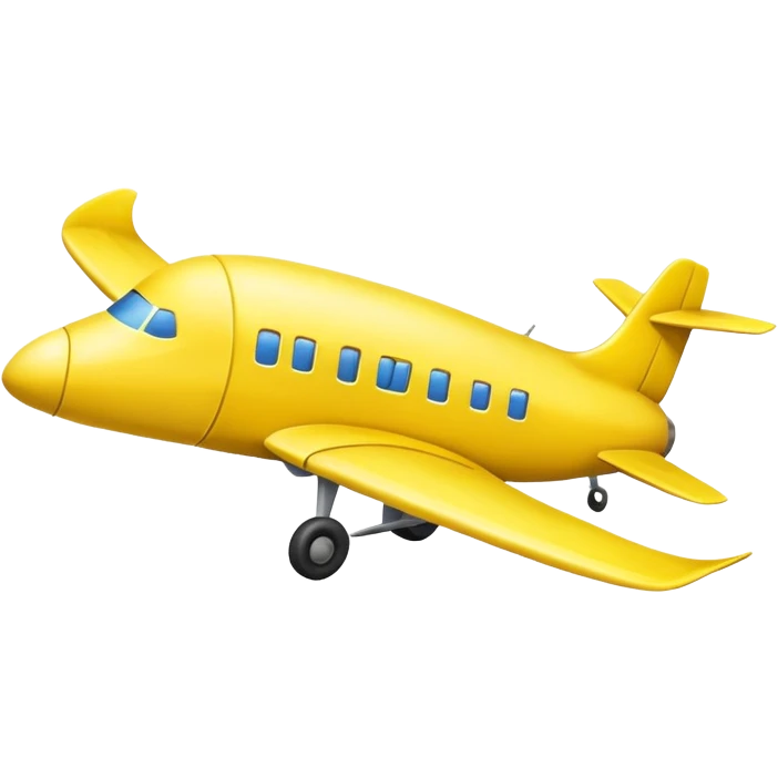 Plane made out a banana  emoji