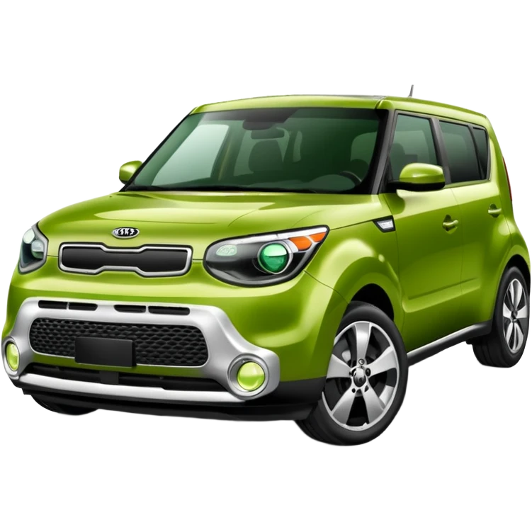 Green Kia Soul car emoji