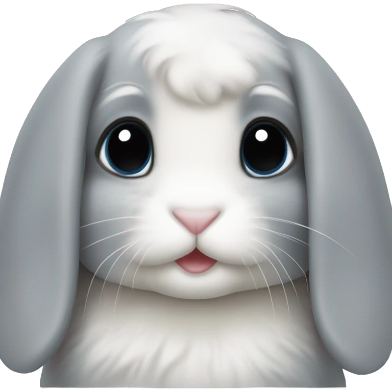 Mini lop rabbit blue aye  emoji
