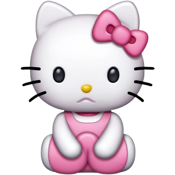 Sad hello kitty emoji