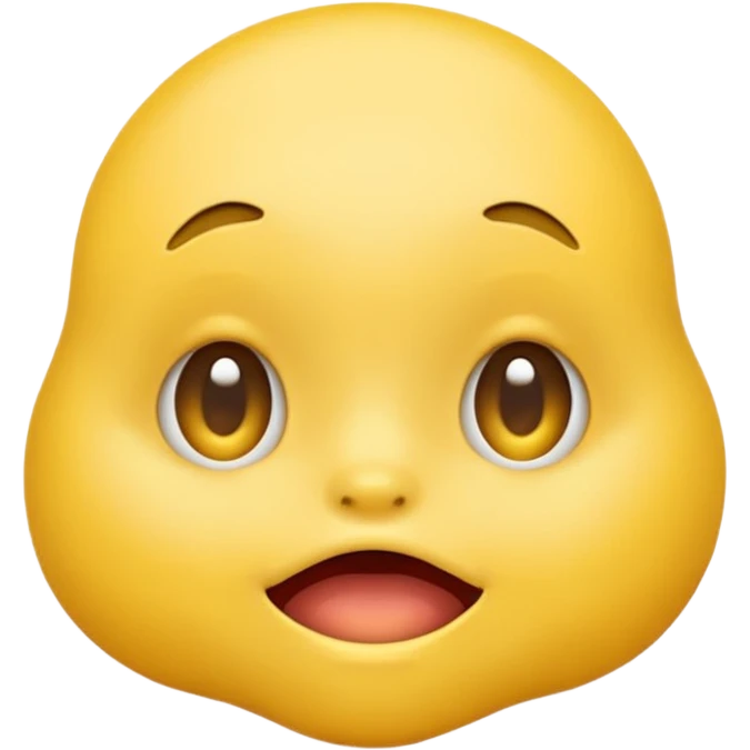 Classic yellow emoji biting bottom lip emoji