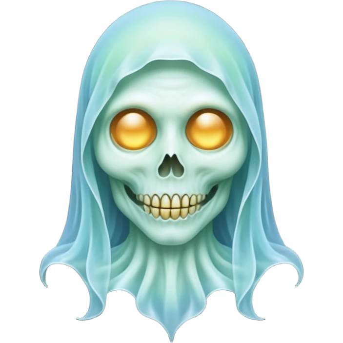 Diaphanous Transparent Spectral Ghoul Aesthetic Decoration  emoji