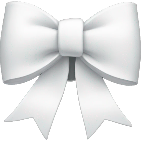 white bow emoji