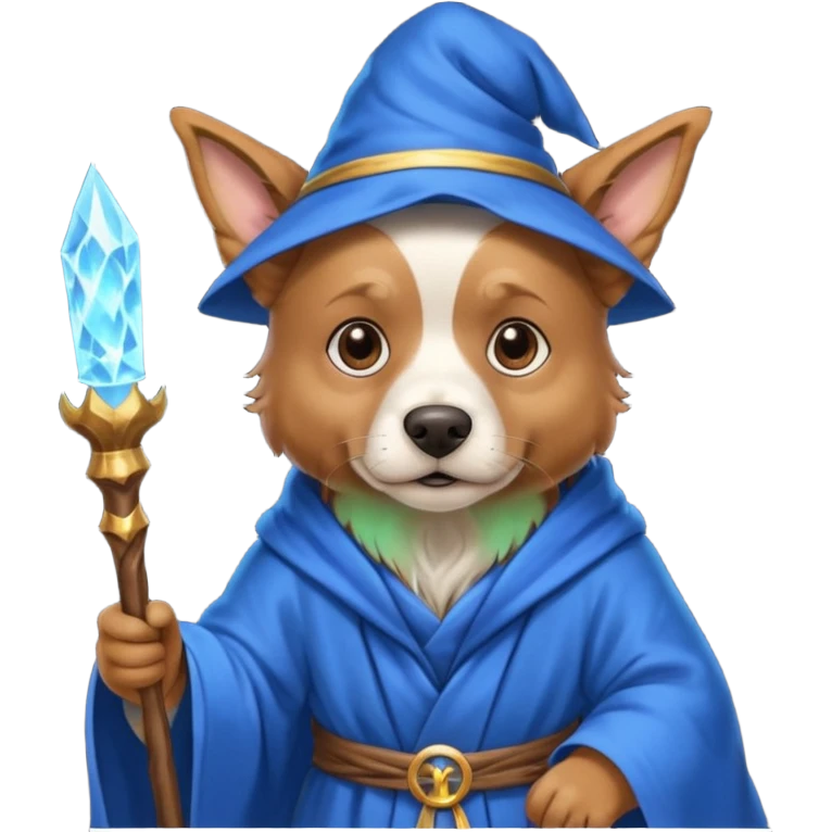 Dog wizard emoji