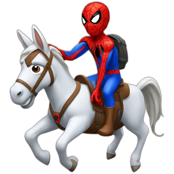 spiderman-riding-mule emoji