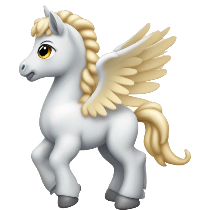 crème Baby Pegasus sitting  emoji