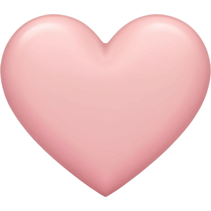 Make an ios heart mixture of pastel pink and white emoji