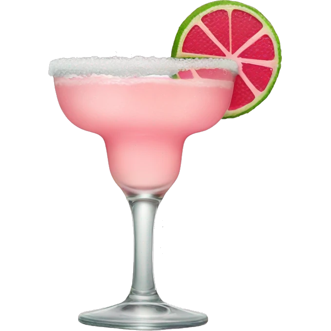 baby pink margarita in glass emoji