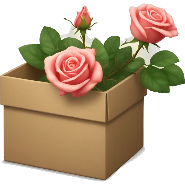 latona roses in a box  emoji