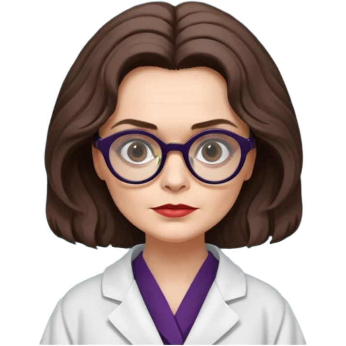 Psychiatrist dr julia hoffman from dark shadows, helena bonham carter, in psychiatrist robe emoji