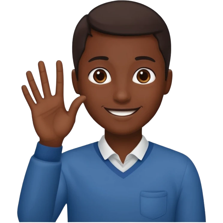 Que este 🙋🏾emoji envés que saludé haga con mano la forma de L emoji