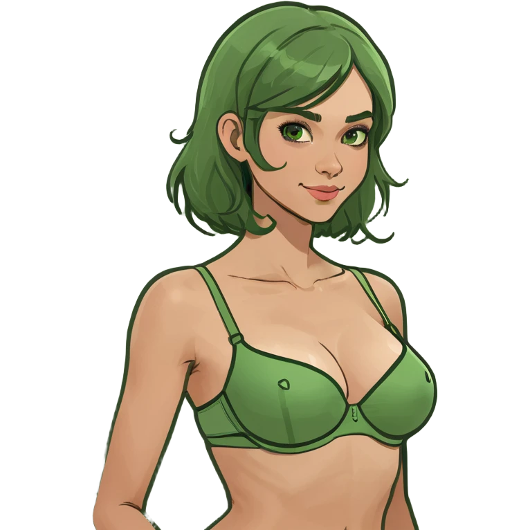 girl wearing bra emoji