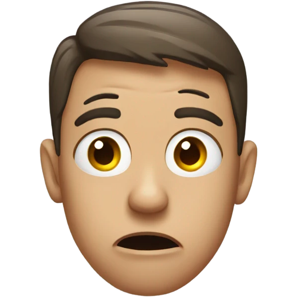 Anxious face emoji