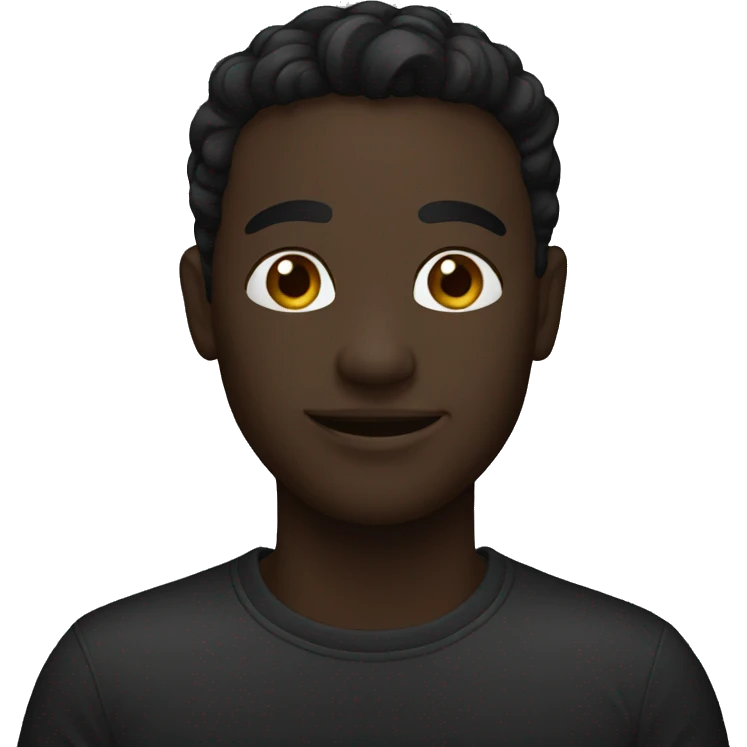 Black colour  emoji