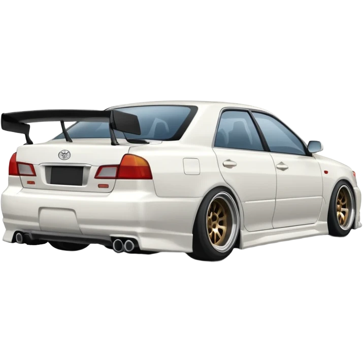 тойота Марк 2 JZX100 в дрифте вид сзади emoji