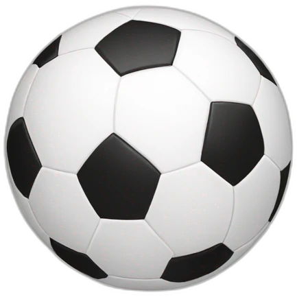 Soccer ball red emoji