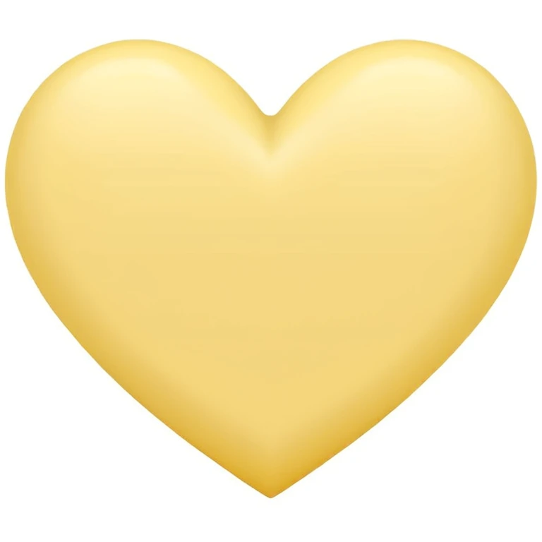Pastel yellow heart emoji