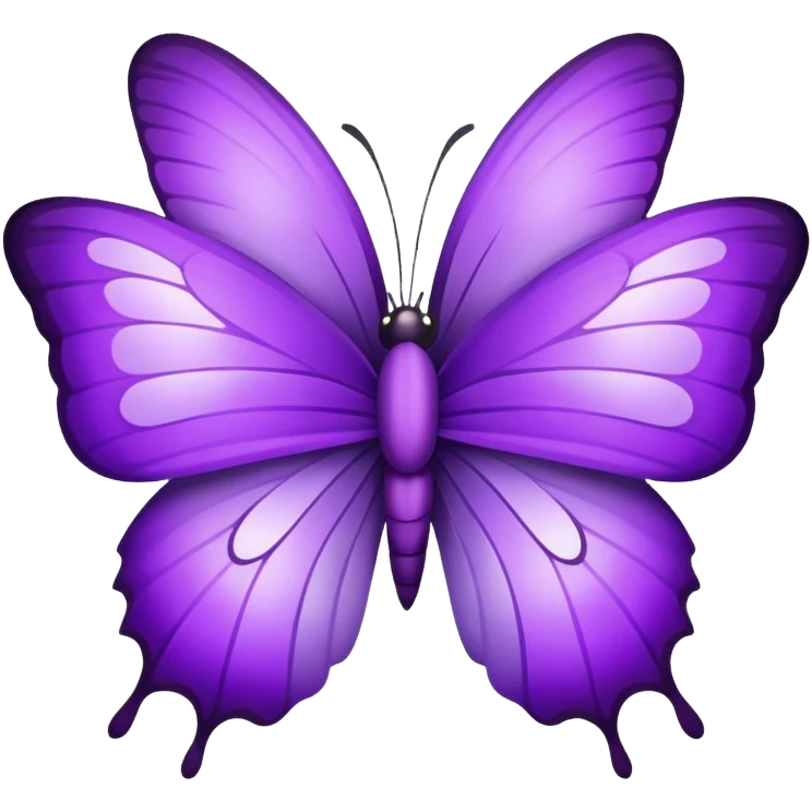 Violet papillon emoji