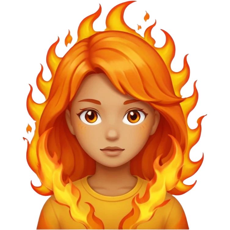 girl on fire emoji